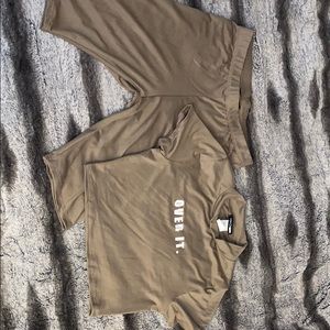 Biker shorts & crop top